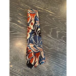 Countess Mara Vintage Floral Silk Tie Multicolor Unisex Retro Design